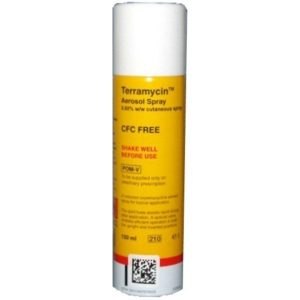 Terramycin Aerosol Spray 3.92% w/w cutaneous spray 150ml, POM-V Terramycin Aerosol Spray 3.92% w/w cutaneous spray 150ml, POM-V