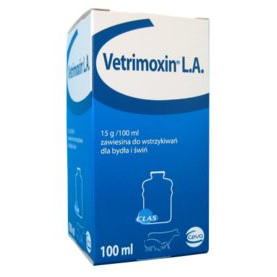 Vetrimoxin LA 150mg/ml 100ml, POM-V Vetrimoxin LA 150mg/ml 100ml, POM-V