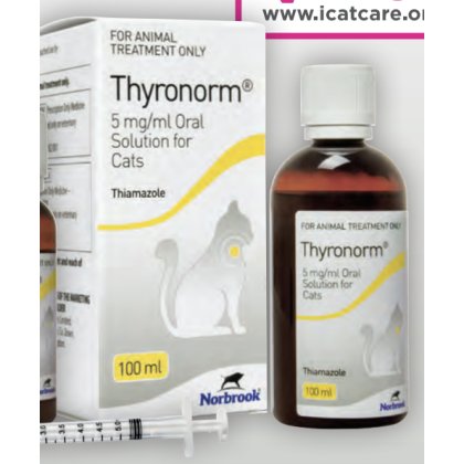 Thyronorm 5 mg/ml Oral Solution for Cats , POM-V Thyronorm 5 mg/ml Oral Solution for Cats , POM-V