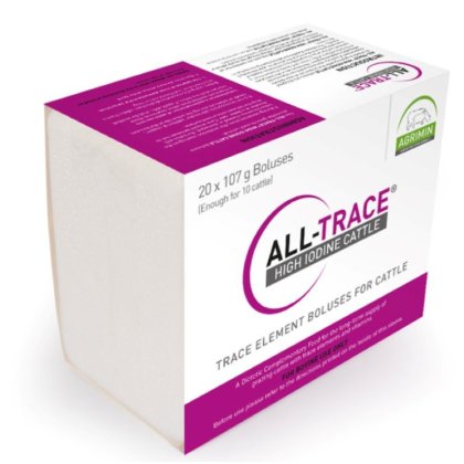 Agrimin All-Trace High Iodine Bolus 1x20 Agrimin All-Trace High Iodine Bolus 1x20
