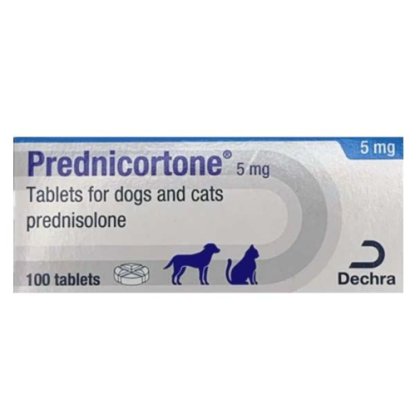 Prednicortone 5 mg Tablets for Dogs and Cats POM-V Prednicortone 5 mg Tablets for Dogs and Cats POM-V