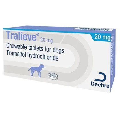 Tralieve Chewable Tablets for dogs POM-V S3CD Tralieve Chewable Tablets for dogs POM-V S3CD