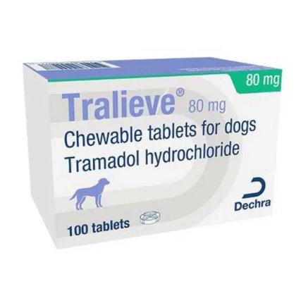 Tralieve Chewable Tablets for dogs POM-V S3CD Tralieve Chewable Tablets for dogs POM-V S3CD