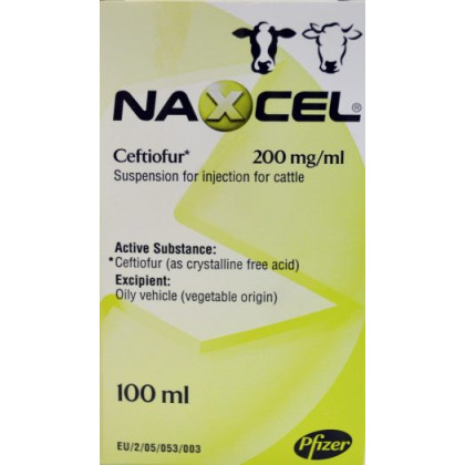 Naxcel 200mg/ml 100ml Cattle, POM-V Naxcel 200mg/ml 100ml Cattle, POM-V