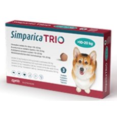 Simparica Trio Chewable Tab 3s, POM-V Simparica Trio Chewable Tab 3s, POM-V