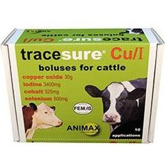 Tracesure CU + I bolus for cattle (20 applications)