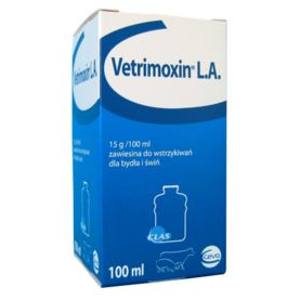 Vetrimoxin LA 150mg/ml 100ml, POM-V