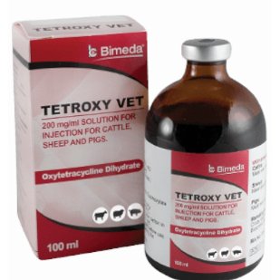 Tetroxy Vet 200 mg/ml 100ml, POM-V Tetroxy Vet 200 mg/ml 100ml, POM-V