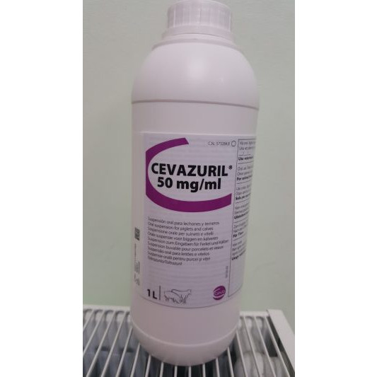 Cevazuril 50 mg/ml, Oral Suspension for Piglets and Calves, POM-V