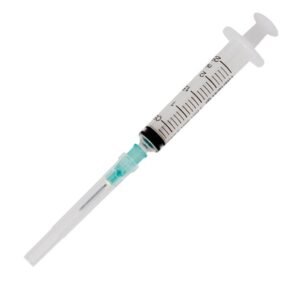 Disposable 2ml Syringe with 23G 5/8\ needle