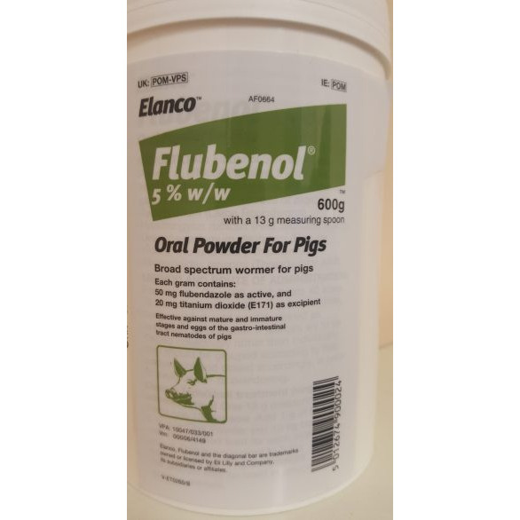 Flubenol 5% Oral powder 600g, POM-VPS