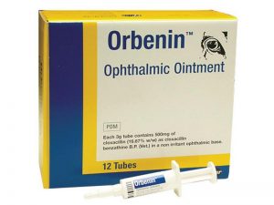 Orbenin Ophtalmic Eye Ointment 12 Pack, POM-V